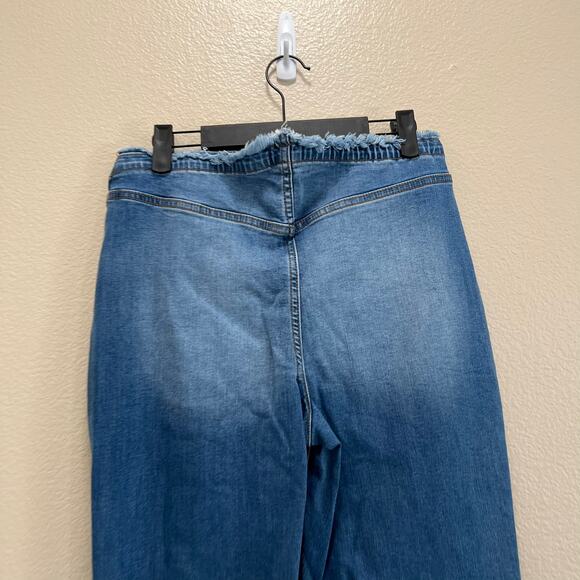 Wild Fable Low Rise Flare Denim Wide Leg Boot Kick Jeans Cowgirl Size 10 - Picture 10 of 13